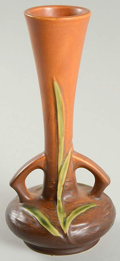 Freesia Tangerine 7" Bud Vase by Roseville-1