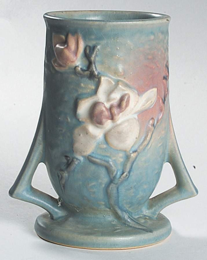Magnolia Blue 6" Vase by Roseville-1