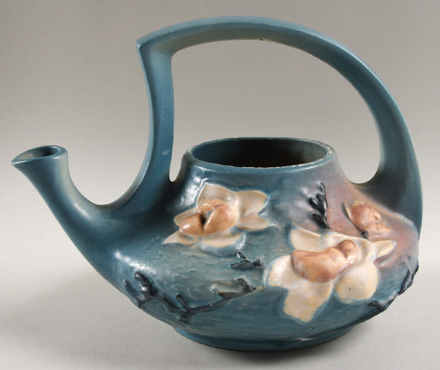 Magnolia Blue Teapot No Lid by Roseville-1