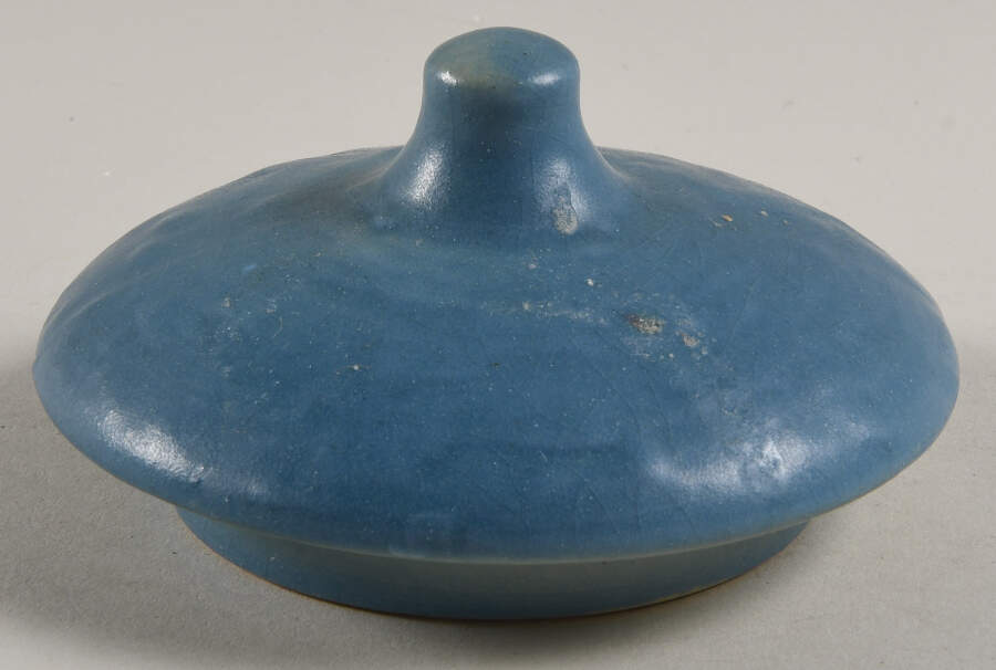 Magnolia Blue Lid for Teapot by Roseville-1