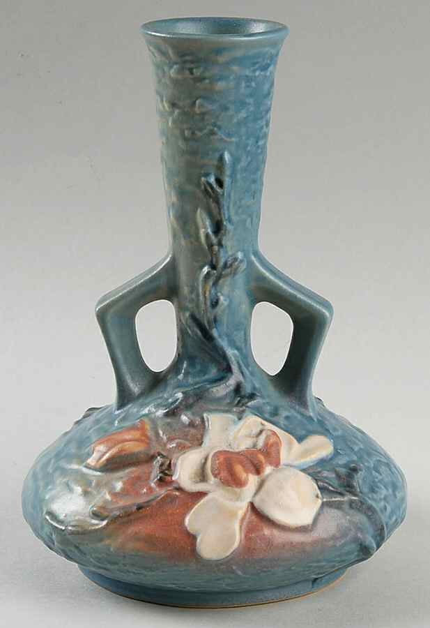 Magnolia Blue 7" Bud Vase by Roseville-1