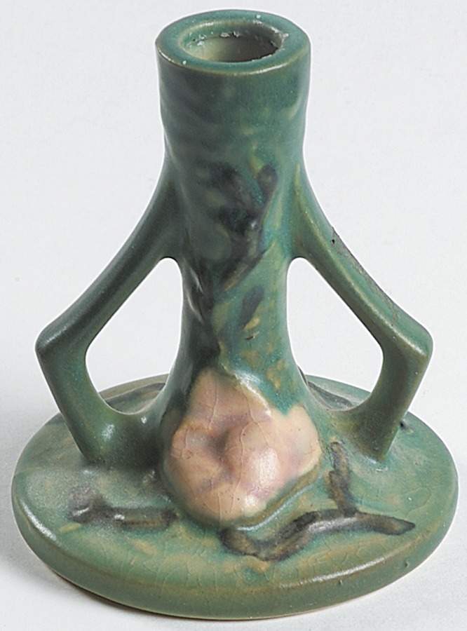 Magnolia Green Small Candlestick by Roseville-1