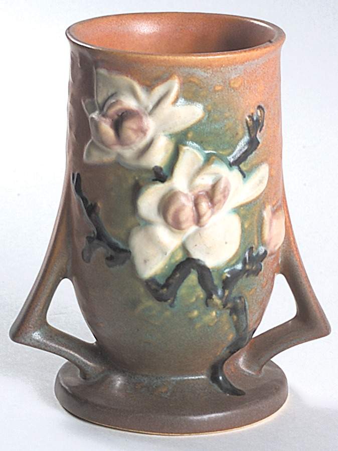 Magnolia Terra Cotta 6" Vase by Roseville-1