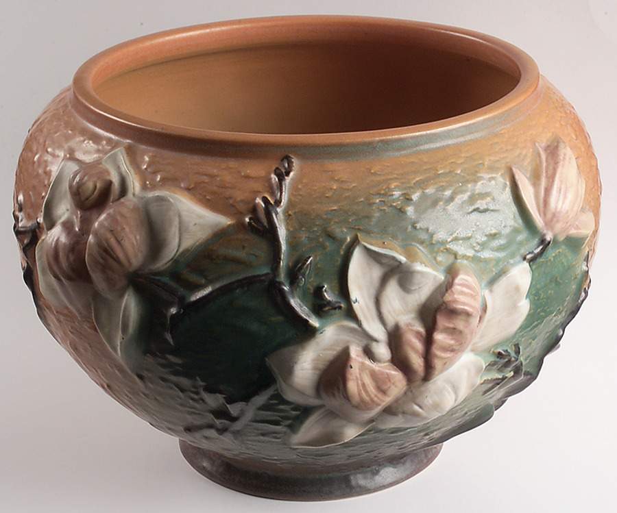 Magnolia Terra Cotta 10" Jardiniere Bowl by Roseville-1