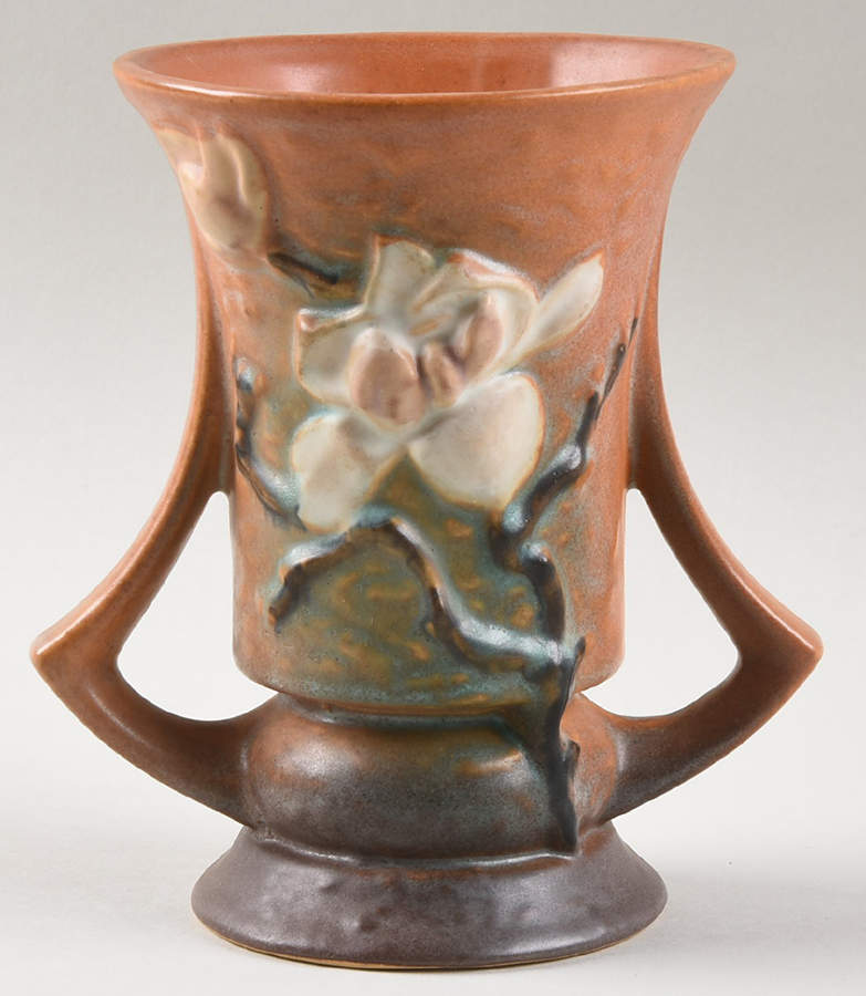 Magnolia Terra Cotta 6" Vase by Roseville-1