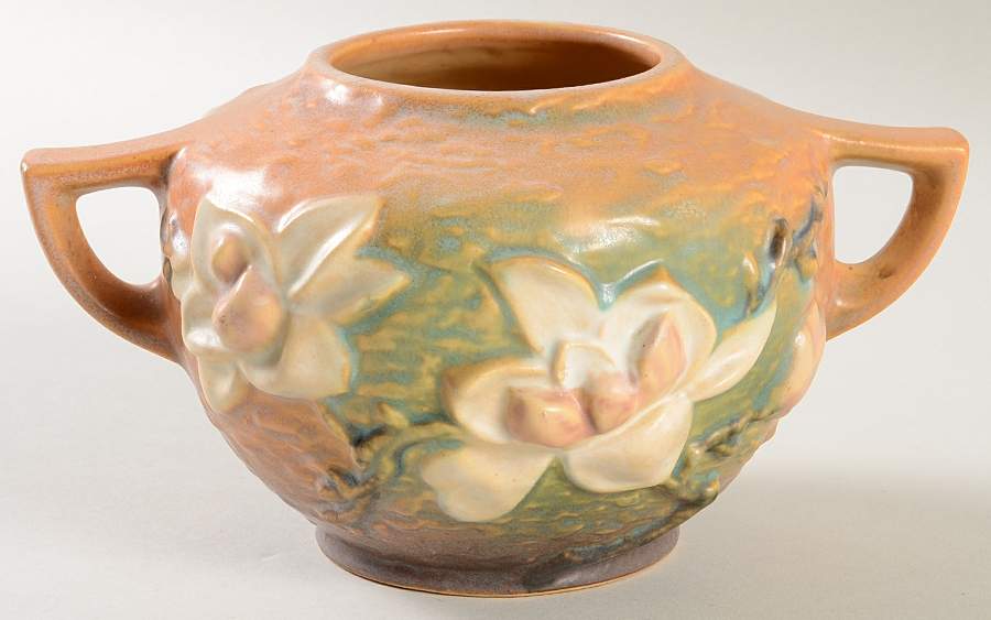 Magnolia Terra Cotta 4" Rose Bowl by Roseville-1