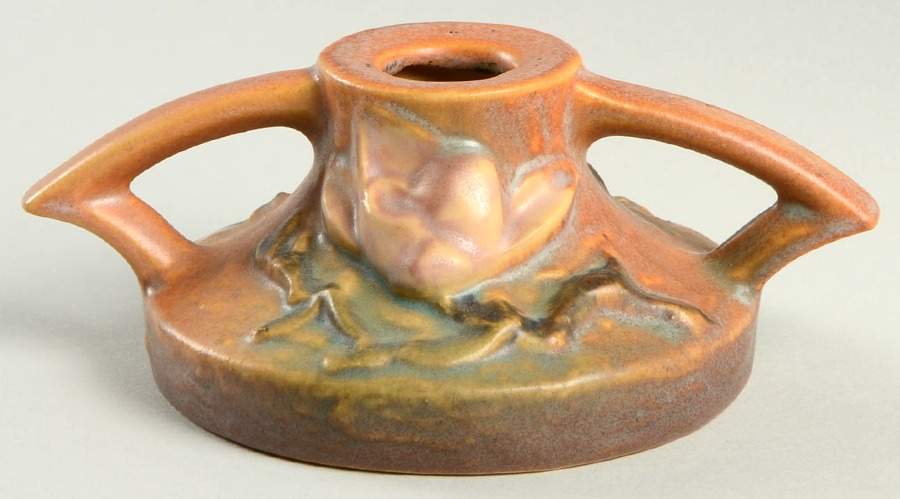 Magnolia Terra Cotta 2" Candlestick by Roseville-1