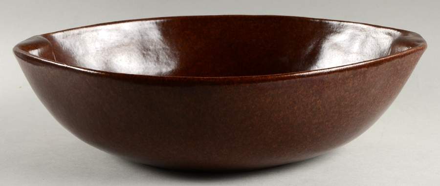 Raymor Autumn Brown (Matte) 4 Qt Oval Casserole No Lid by Roseville-1