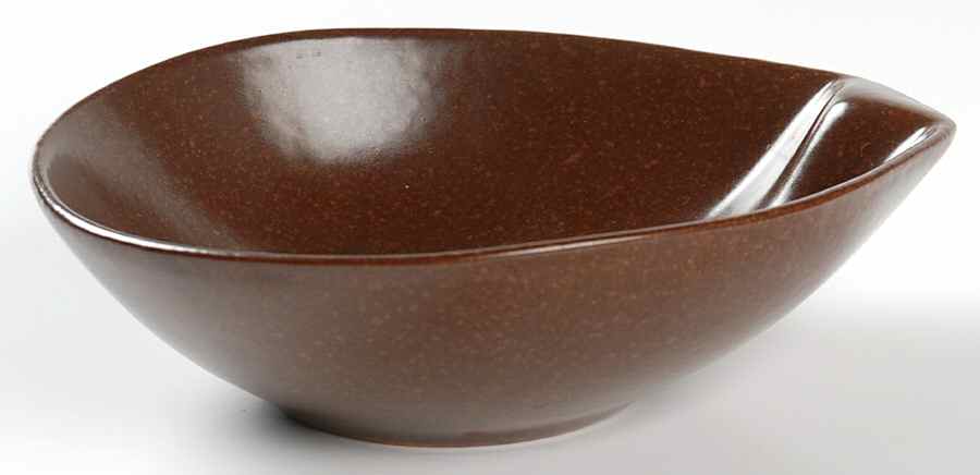 Raymor Autumn Brown (Matte) Lugged Soup Bowl by Roseville-1