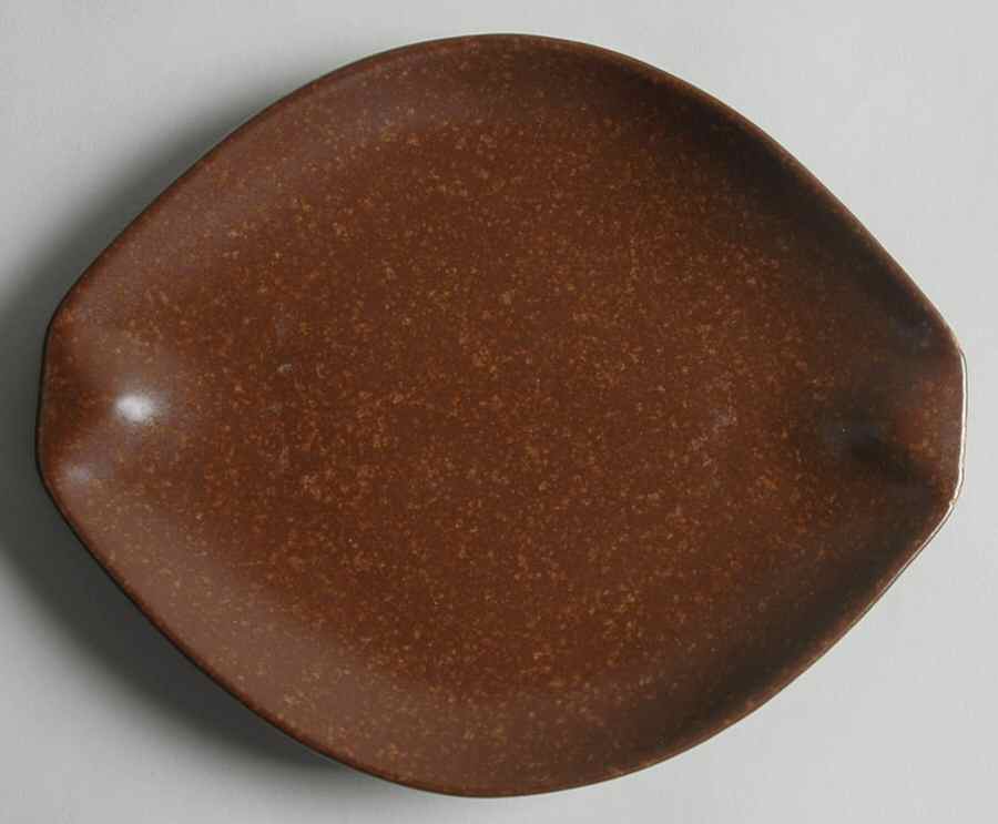 Raymor Autumn Brown (Matte) Bread & Butter Plate by Roseville-1