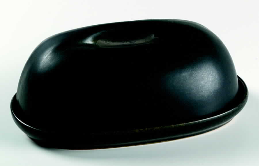 Raymor Avocado Green (Matte) Covered Butter/Cheese by Roseville-1