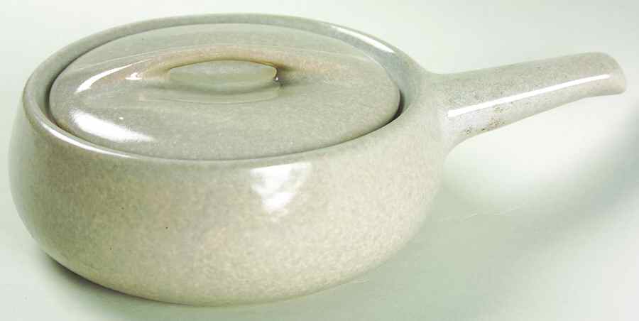 Raymor Beach Gray (Matte) Individual Casserole & Lid by Roseville-1