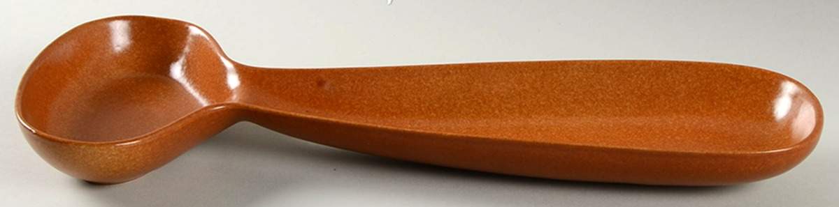 Raymor Terra Cotta (Matte) Celery and Olive Tray by Roseville-1