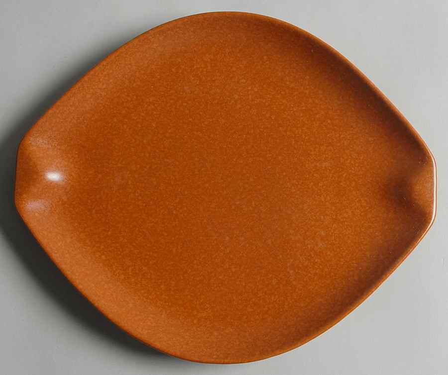 Raymor Terra Cotta (Matte) Salad Plate by Roseville-1