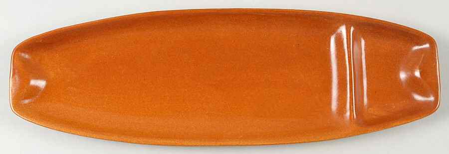 Raymor Terra Cotta (Matte) Boiled Corn Holder by Roseville-1