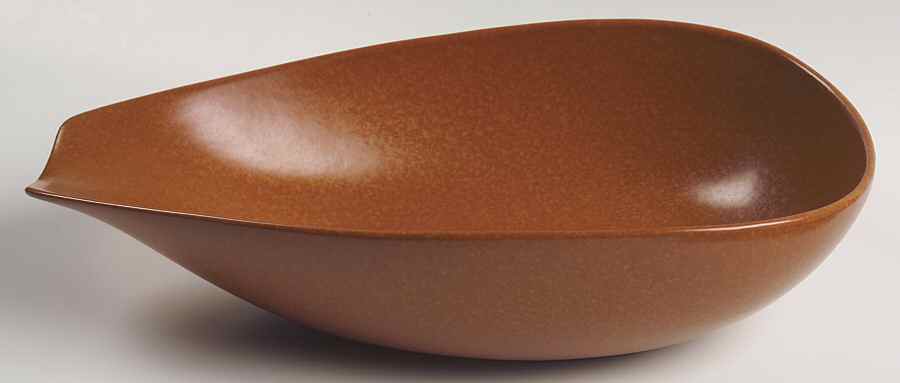 Raymor Terra Cotta (Matte) 12" Large Salad Serving Bowl by Roseville-1