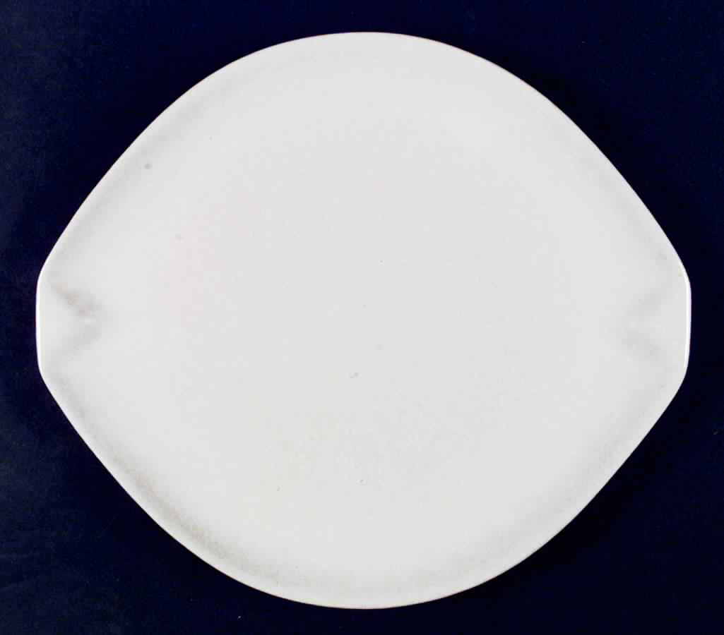 Raymor Contempory White (Matte) Dinner Plate by Roseville-1