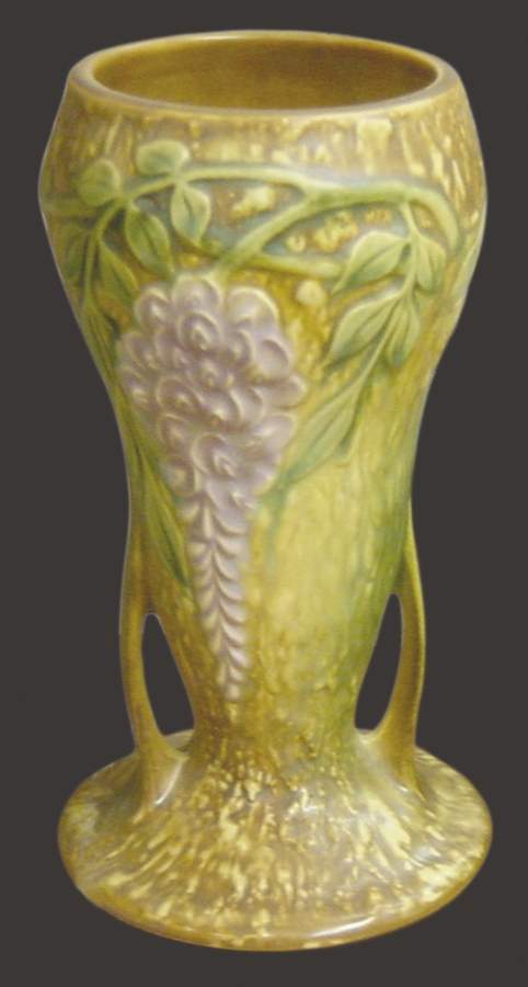 Wisteria Brown 8" Vase by Roseville-1