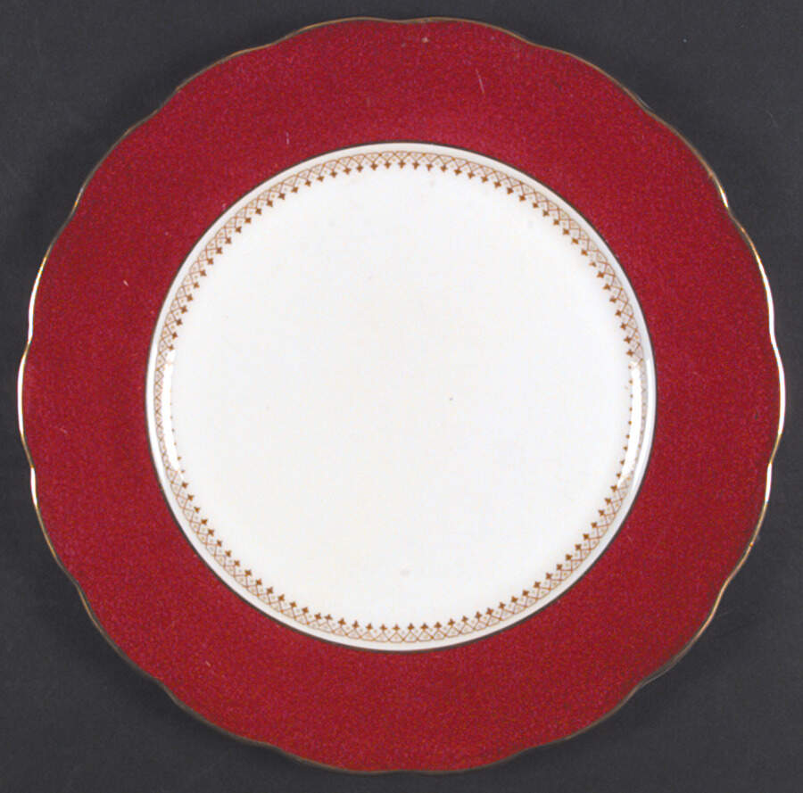 Blue Dawn Maroon Dinner Plate by Royal Swansea-1