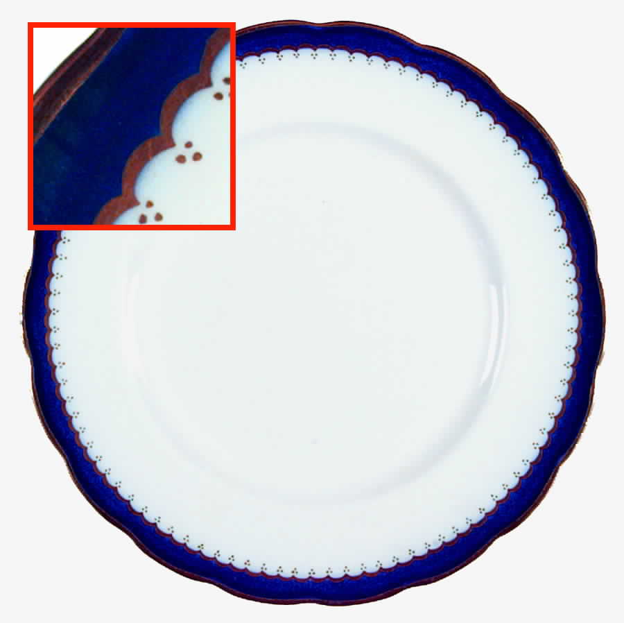 Coronation (Cobalt Band, Plain Center) Dinner Plate by Royal Swansea-1