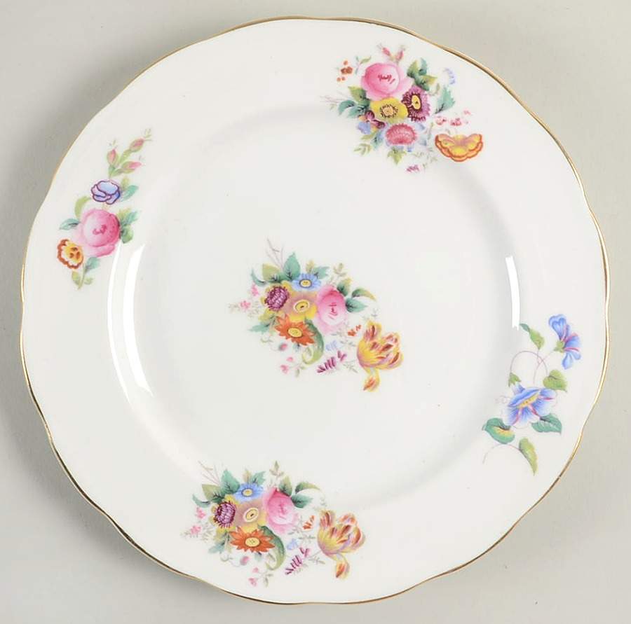 Junetime Salad Plate by Royal Swansea-1