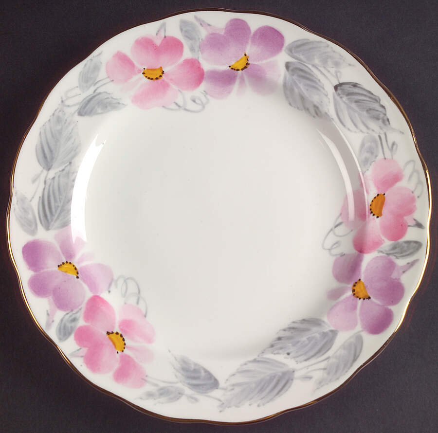 Morning Glory Salad Plate by Royal Swansea-1