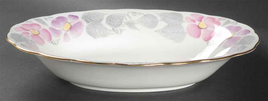 Morning Glory 10" Oval Vegetable Bowl by Royal Swansea-1