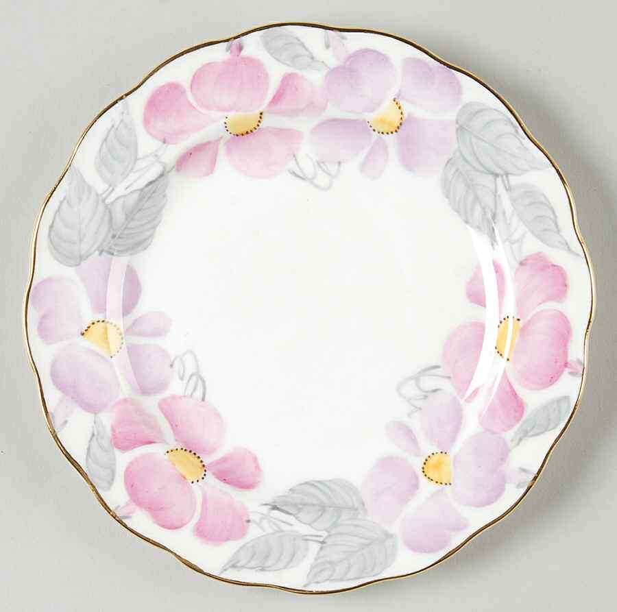 Morning Glory Bread & Butter Plate by Royal Swansea-1