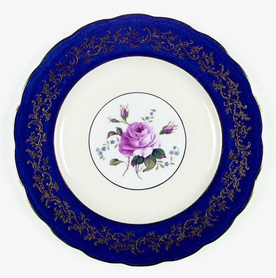 Swansea Rose Dinner Plate by Royal Swansea-1