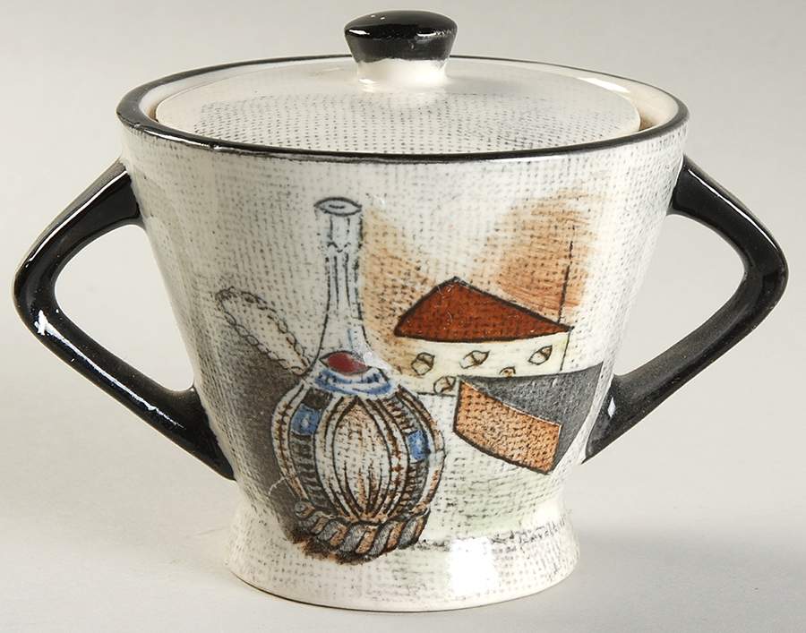 Capri Sugar Bowl & Lid by Royal Sealy-1