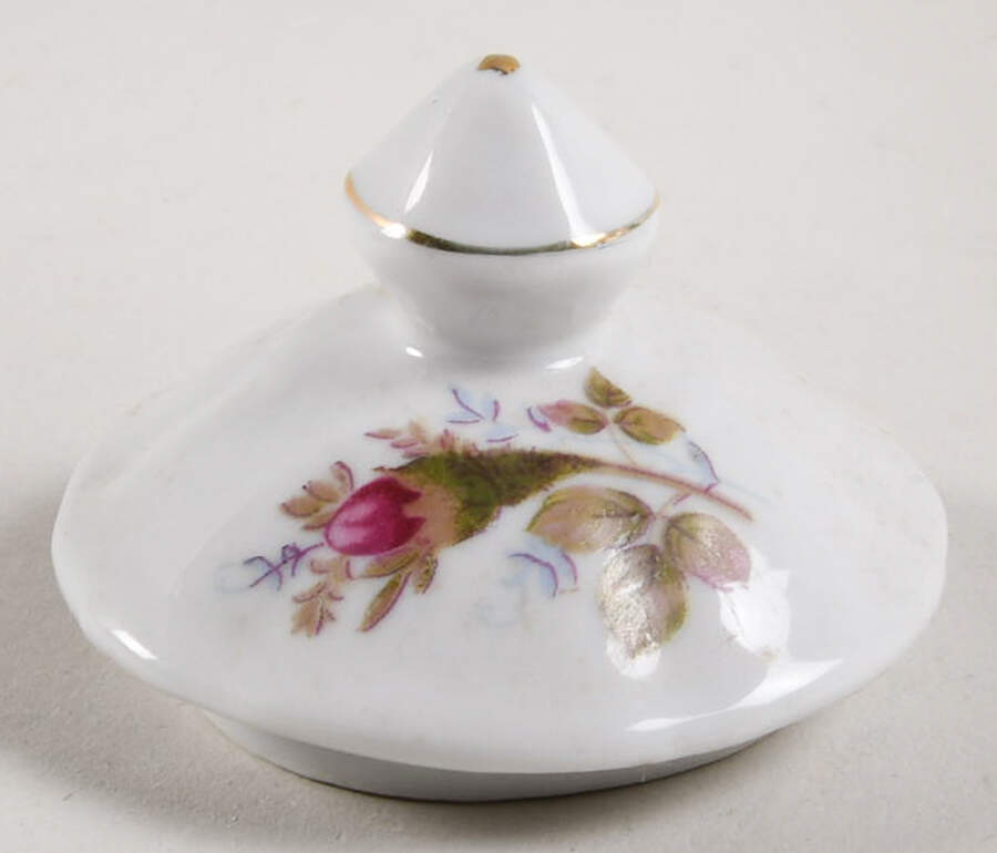 Moss Rose Lid for Sugar Bowl by Royal Sealy-1