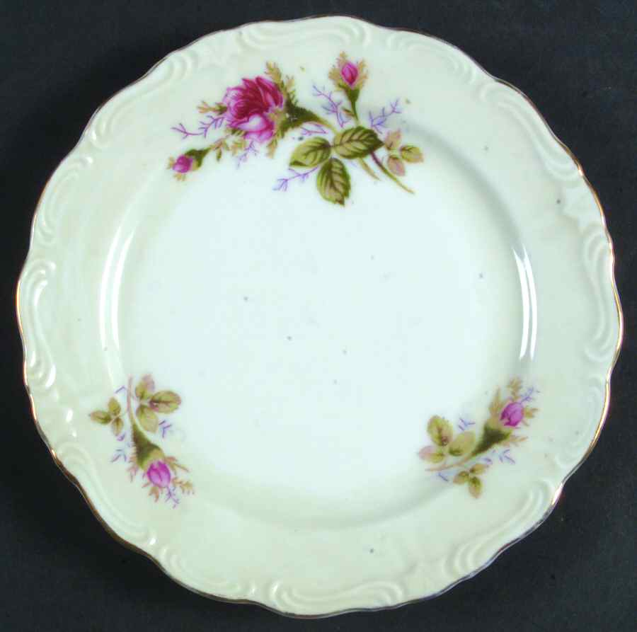 Moss Rose Bread & Butter Plate by Royal Sealy-1