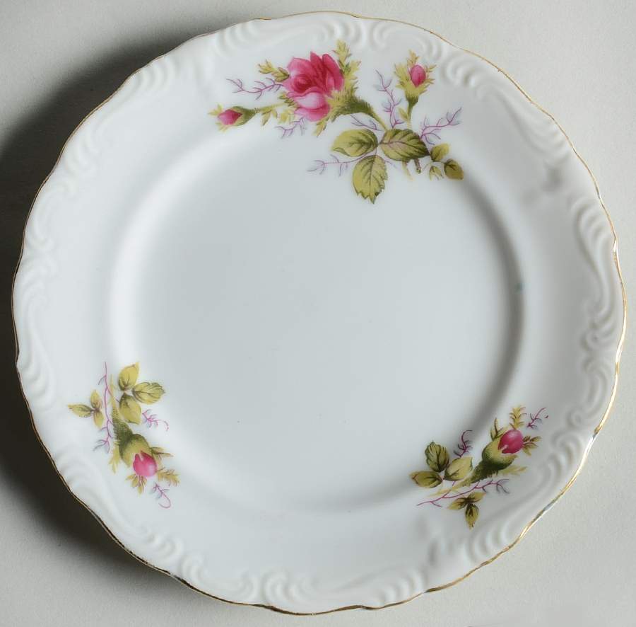 Moss Rose Bread & Butter Plate by Royal Sealy-1