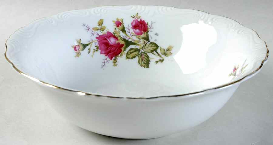Moss Rose 9" Round Vegetable Bowl by Royal Sealy-1
