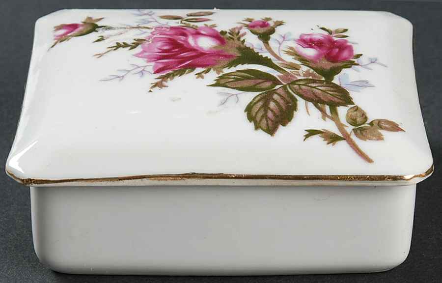 Moss Rose Cigarette Box & Lid by Royal Sealy-1
