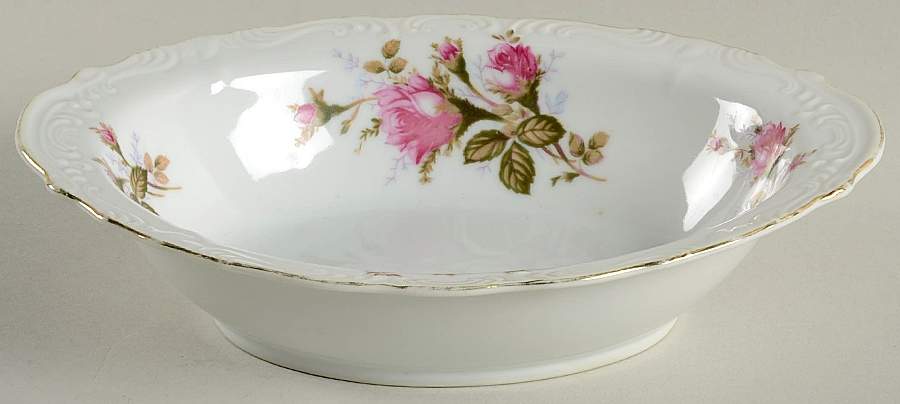 Moss Rose 10" Oval Vegetable Bowl by Royal Sealy-1