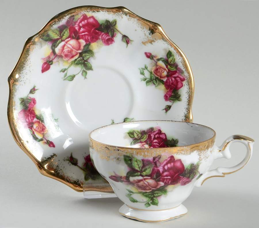 RSY5 Footed Cup & Saucer Set by Royal Sealy-1
