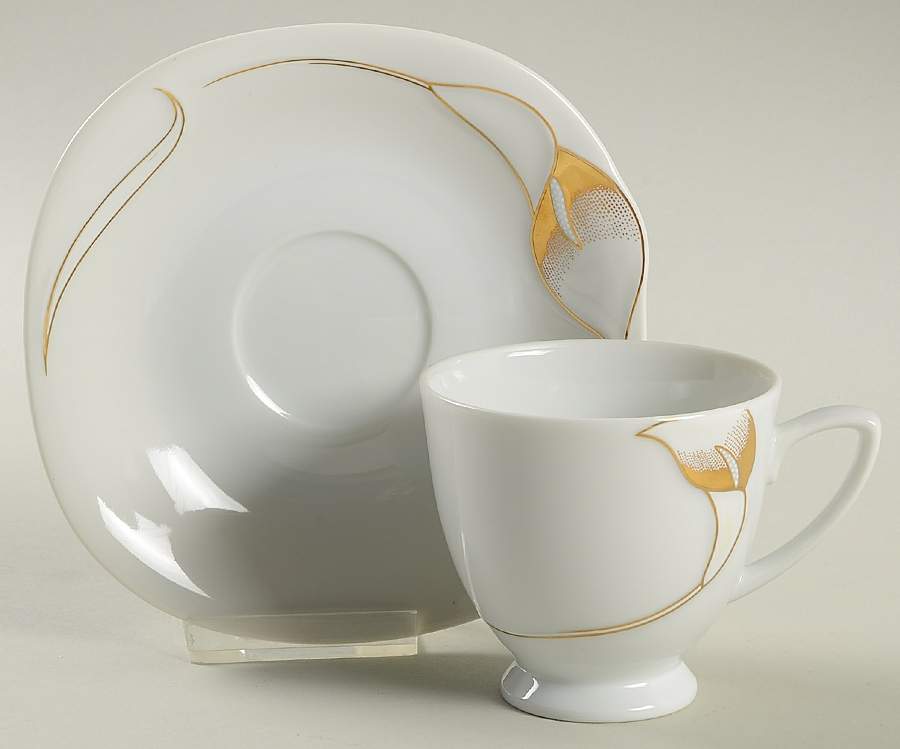 Symphony Footed Cup & Saucer Set by Royal Sealy-1