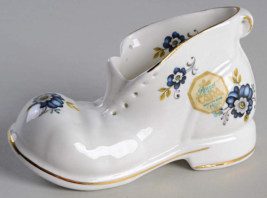 Blue Corn Flower Shoe by Royal Tara-1