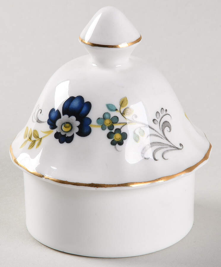 Blue Corn Flower Lid for Coffee Pot by Royal Tara-1