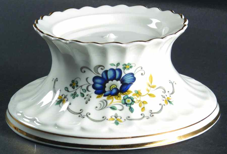 Blue Corn Flower 2" Pillar Candleholder by Royal Tara-1