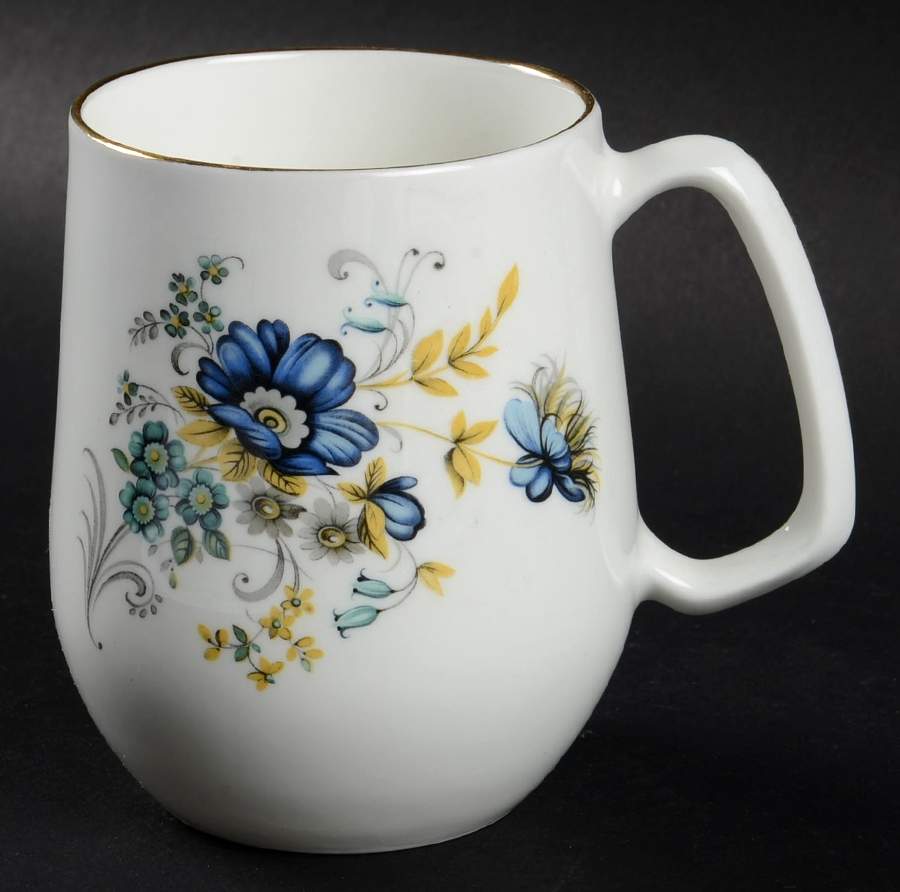 Blue Corn Flower Mug by Royal Tara-1