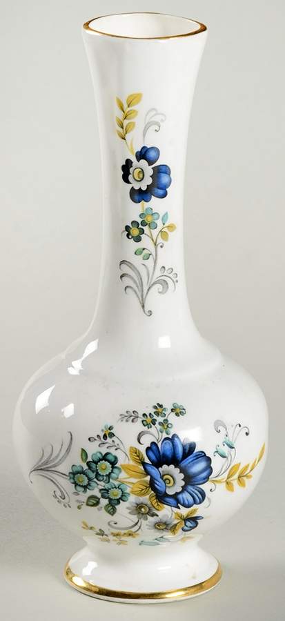 Blue Corn Flower 6" Bud Vase by Royal Tara-1