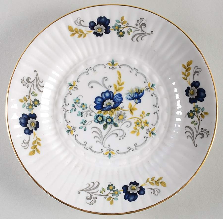 Blue Corn Flower Bread & Butter Plate by Royal Tara-1