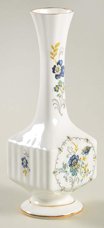 Blue Corn Flower 7" Bud Vase by Royal Tara-1