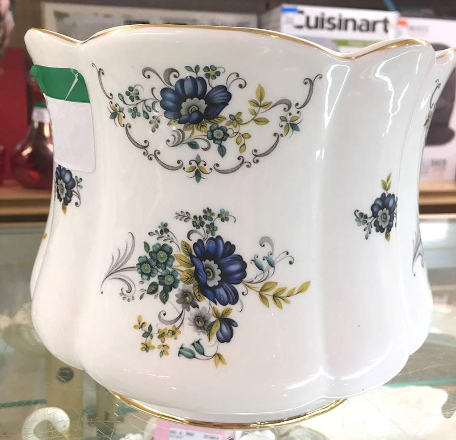 Blue Corn Flower Large Cachepot by Royal Tara-1