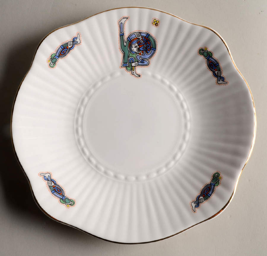 Book of Kells 9" Square Cake Plate by Royal Tara-1
