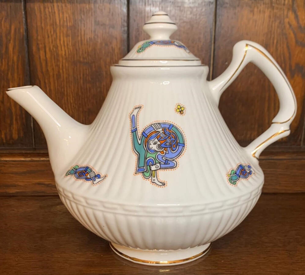 Book of Kells Teapot & Lid by Royal Tara-1