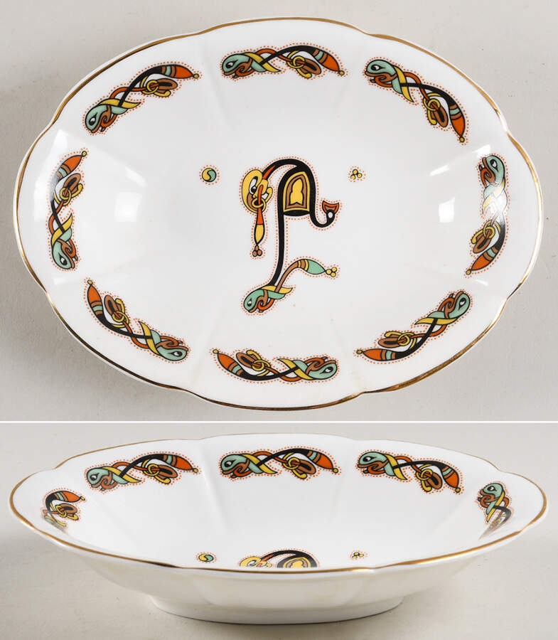 Book of Kells Oval Sweet Meat Dish by Royal Tara-1