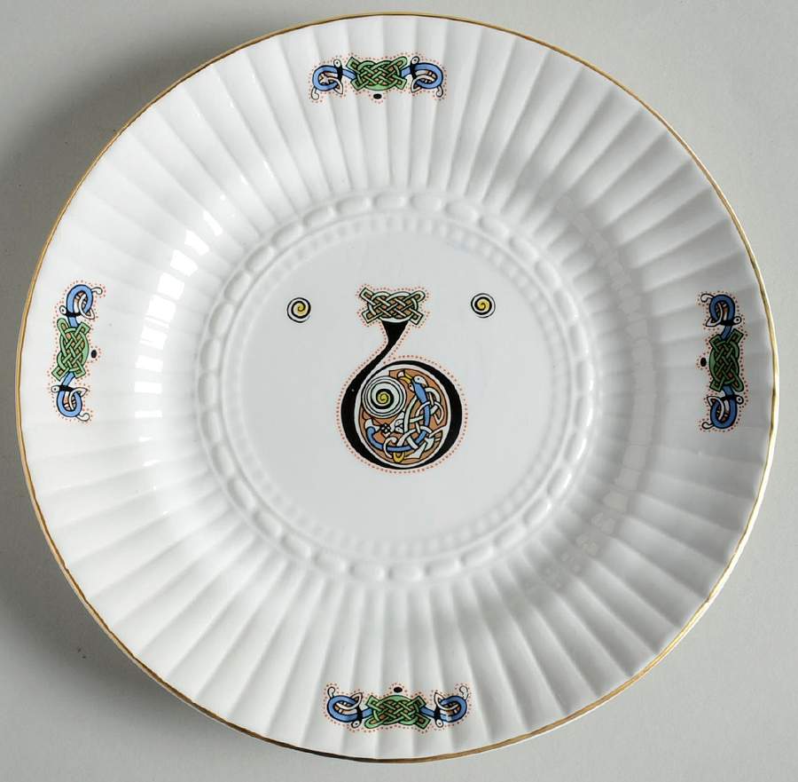 Book of Kells Salad Plate by Royal Tara-1